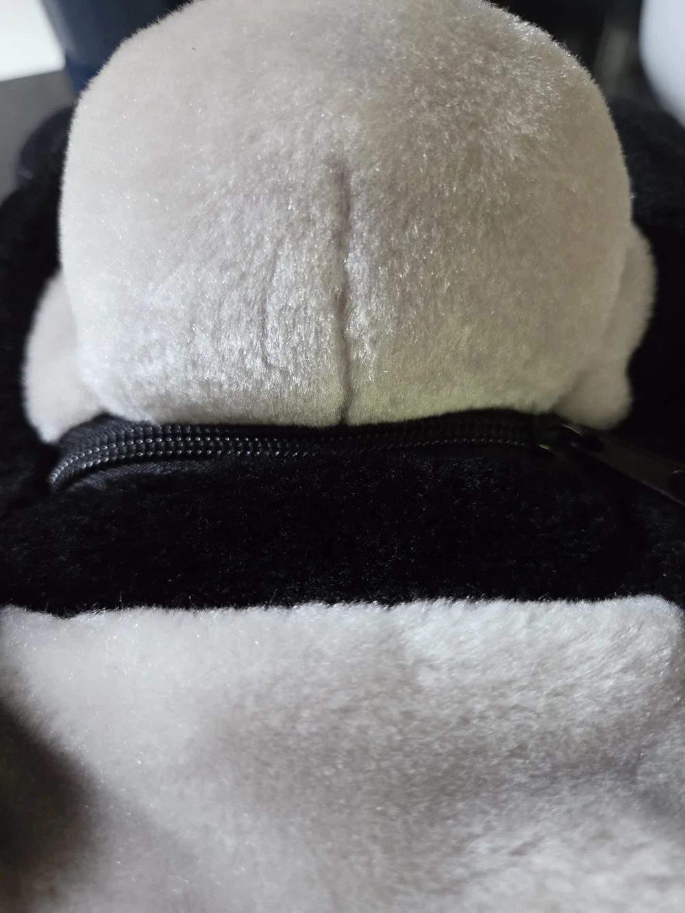Mercedes-Benz Plush Race Car Backpack Kids Stuffed Toy Bag Black White Red 15”